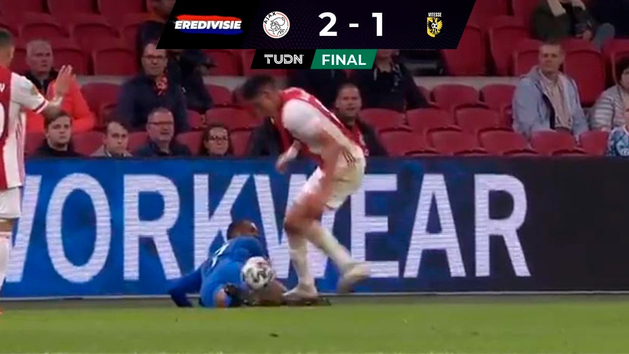 Edson Álvarez fue expulsado con el Ajax por espantoso pisotón