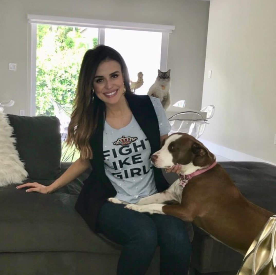 La cumpleañera también es amante de los animales. En cada oportunidad aprovecha para promover su cuidado.