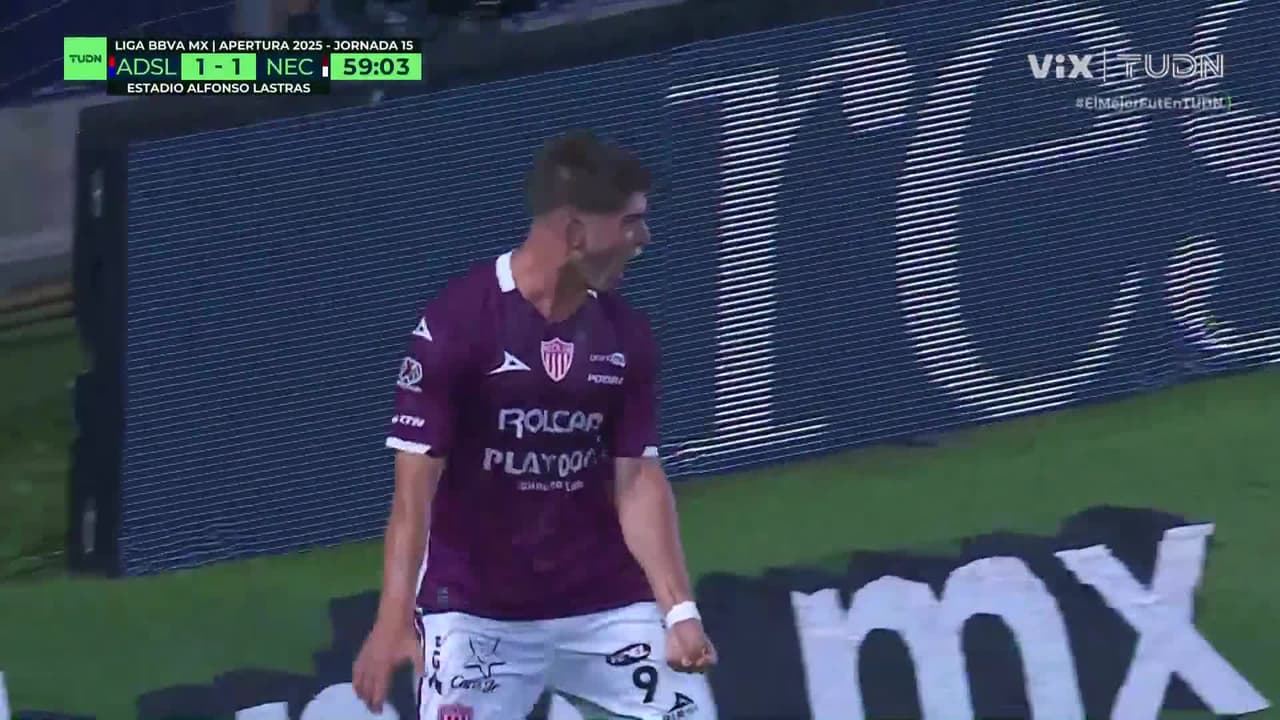 ¡Gol de Necaxa! Badaloni mete remate y los Rayos le dan la vuelta