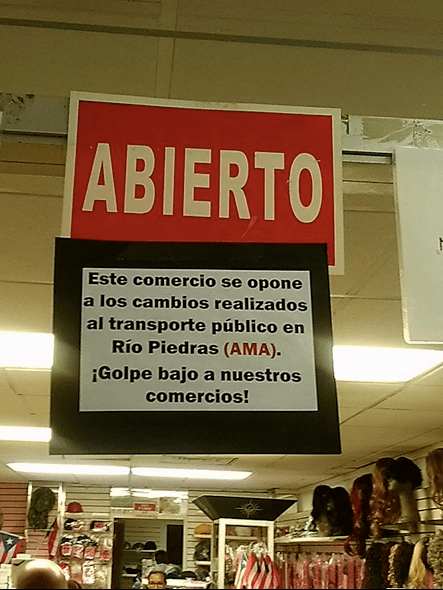 Comercios de Río Piedras protestan cierre de terminal