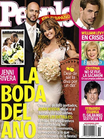 Jenni Rivera y Esteban Loaiza protagonizaron una de las bodas más esperadas en 2010.