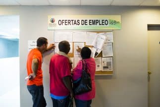 Oficina de desempleo en San Juan