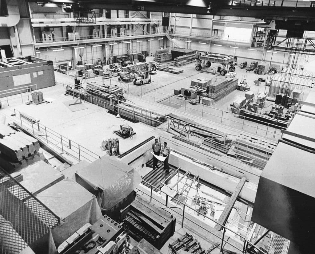 Una imagen del interior del Laboratorio Nacional de Los Álamos en 1974.