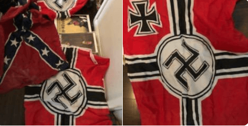 Parafernalia nazi y confederada.
<br>