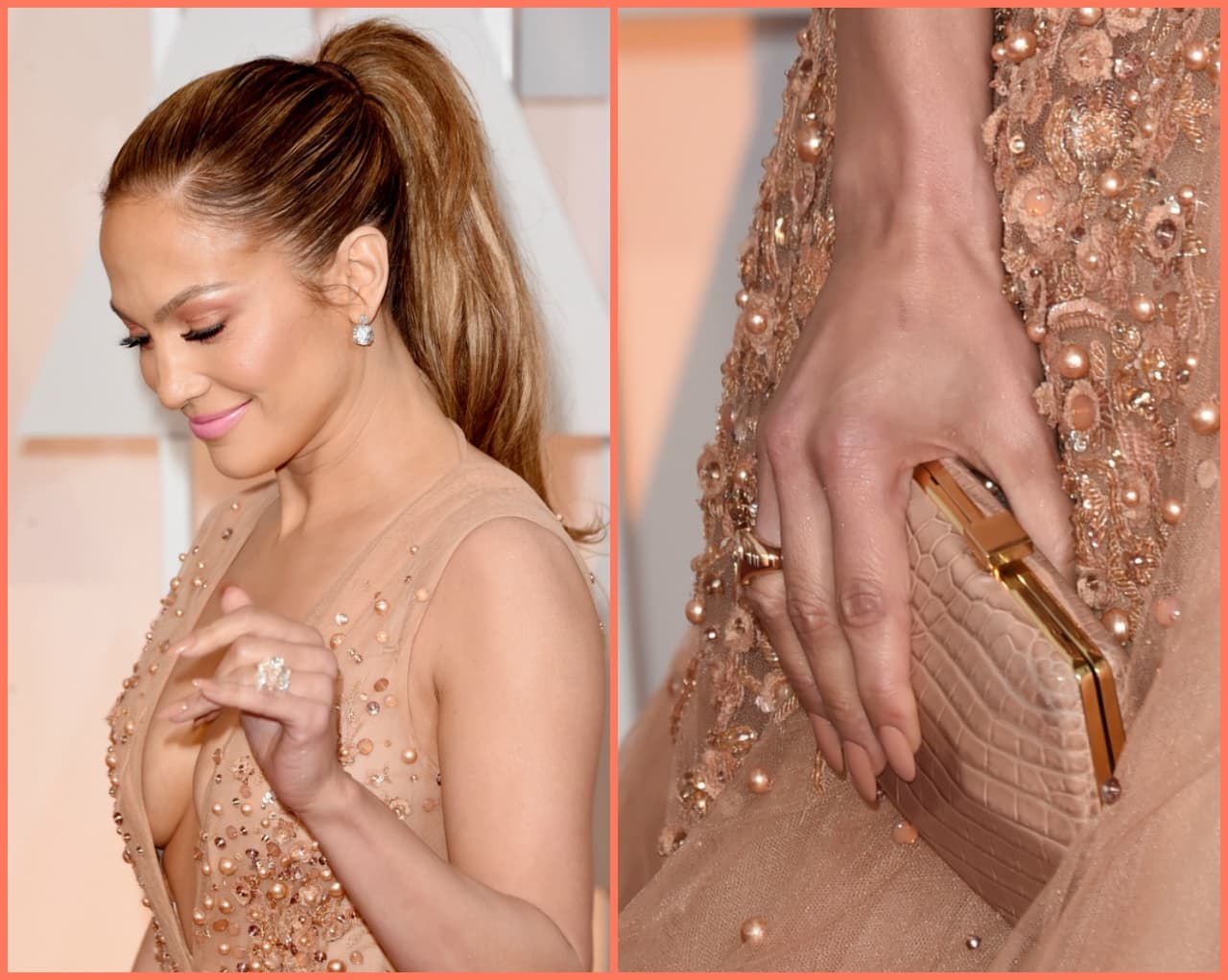 En su increíble vestido del Oscar, además de lucir como princesa llevaba unas manos de reina.