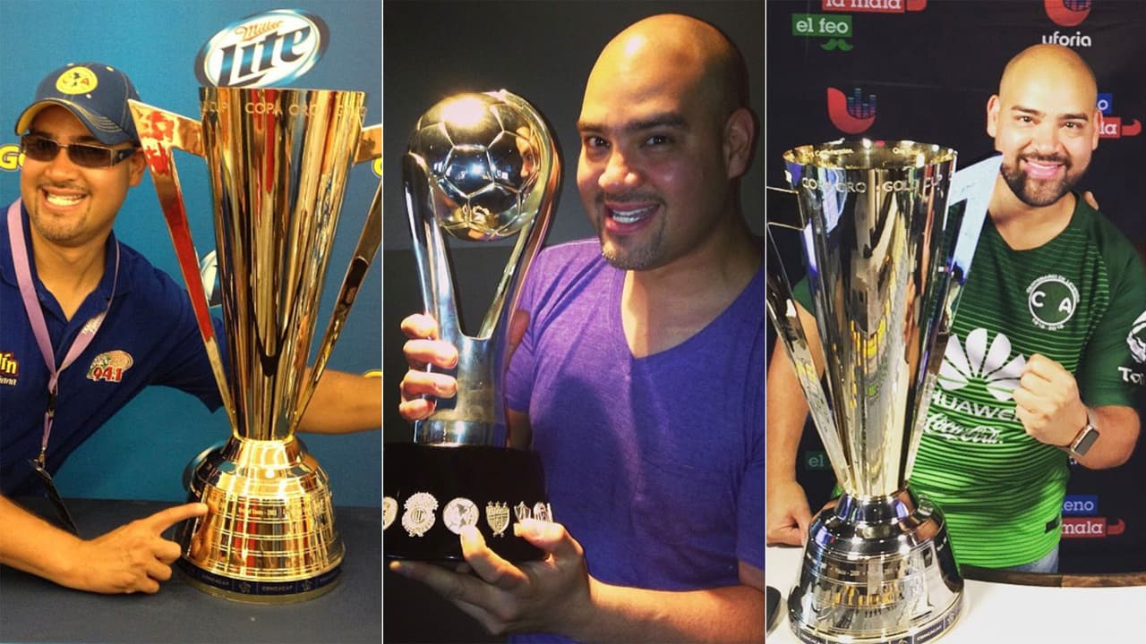 Y hasta ha podido ver de cerca y tocar algunas de las copas más importantes, como la de la Liga MX y la Golden Cup.