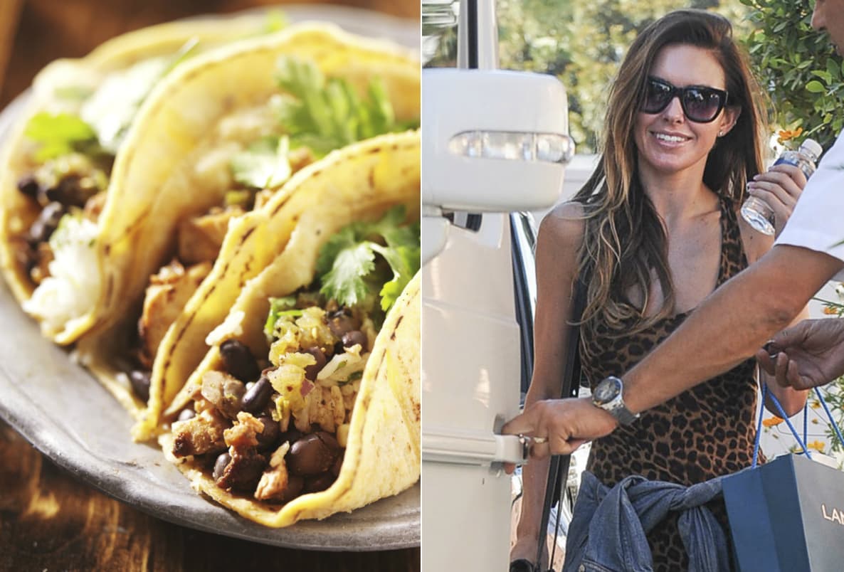 A la 'celeb' Audrina Patridge le fascina la explosión de sabores que le provoca cada mordida que le da a un delicioso taco.