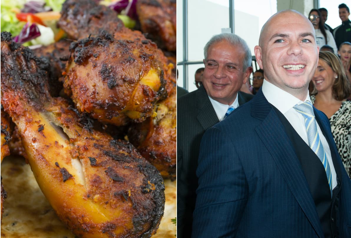 El famoso reggaetonero Pitbull no puede pasar más de un par de días sin comer pollo bañado en salsa de barbacoa. ¡Qué delicia!
