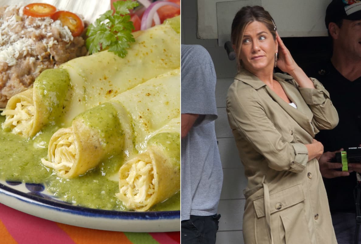Jennifer Aniston ha comentado en diferentes entrevistas que tiene un amor intenso por la comida mexicana. Entre sus platillos favoritos se encuentran las enchiladas, los nachos con guacamole y las quesadillas.