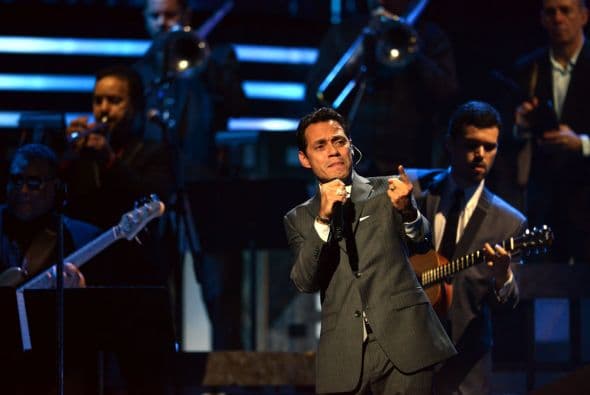 Marc Anthony llegó a Premio Lo Nuestro con el mejor de los ánimos.
