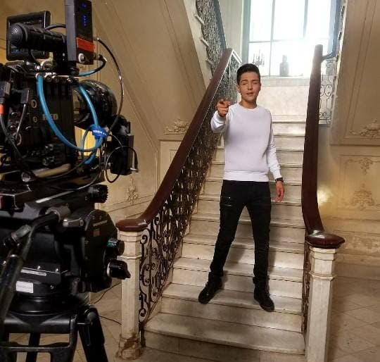 La filmación del video continuó después en un viejo edificio de la captal cubana.