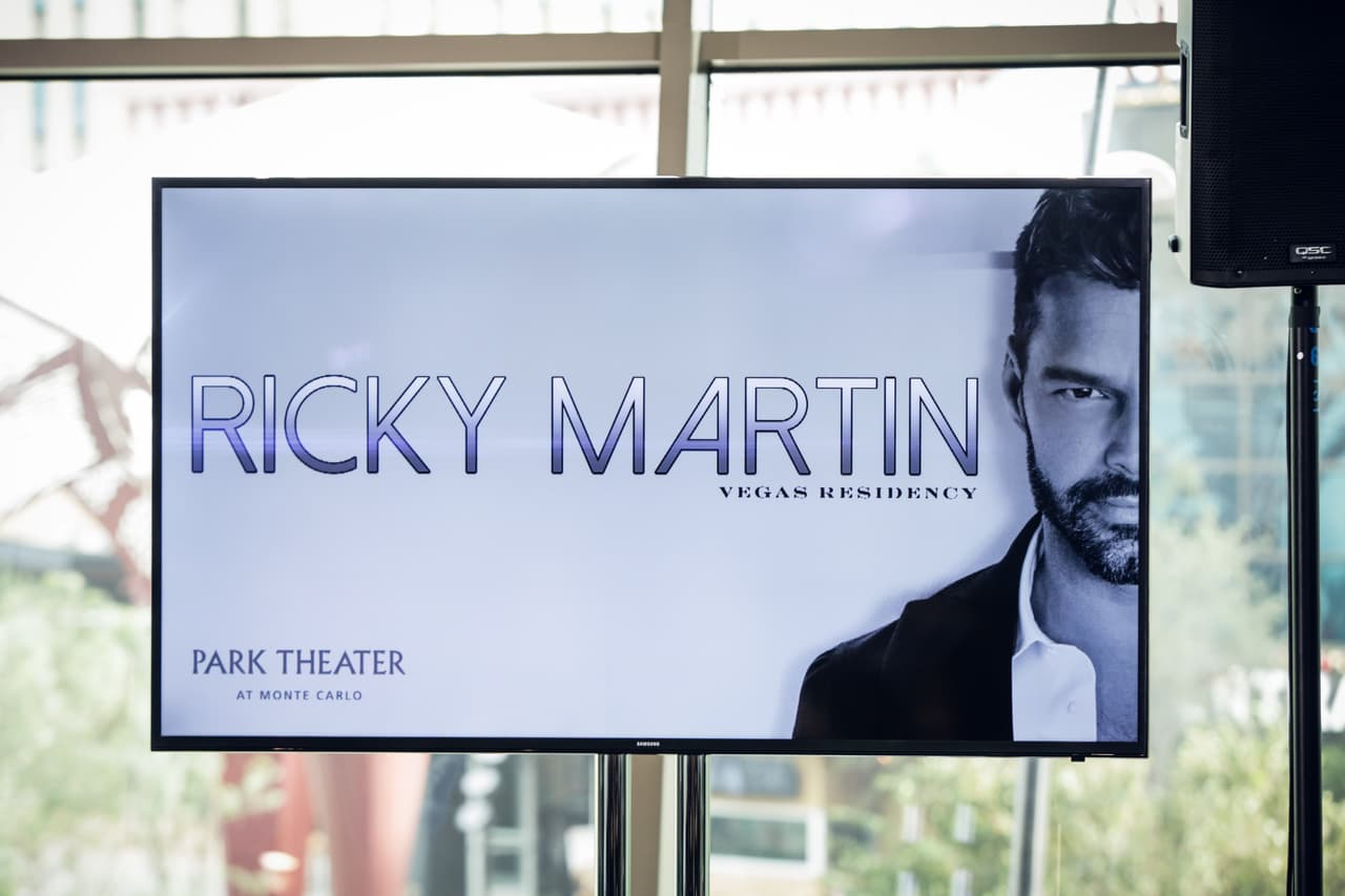 Ricky Martin anunció su residencia en Las Vegas.