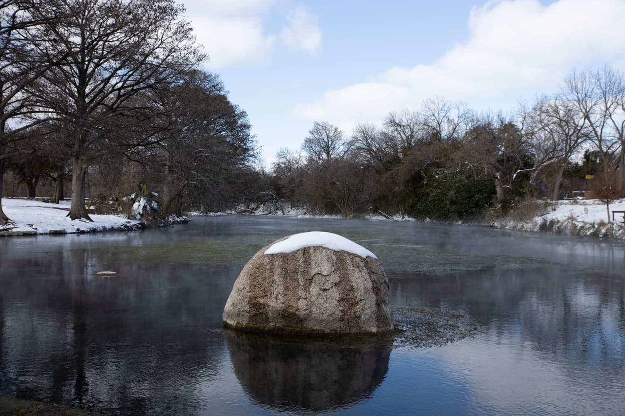 Un segundo sistema invernal registrado el jueves dejó al menos dos pulgadas de nieve en San Marcos y una pulgada de nieve en Austin.