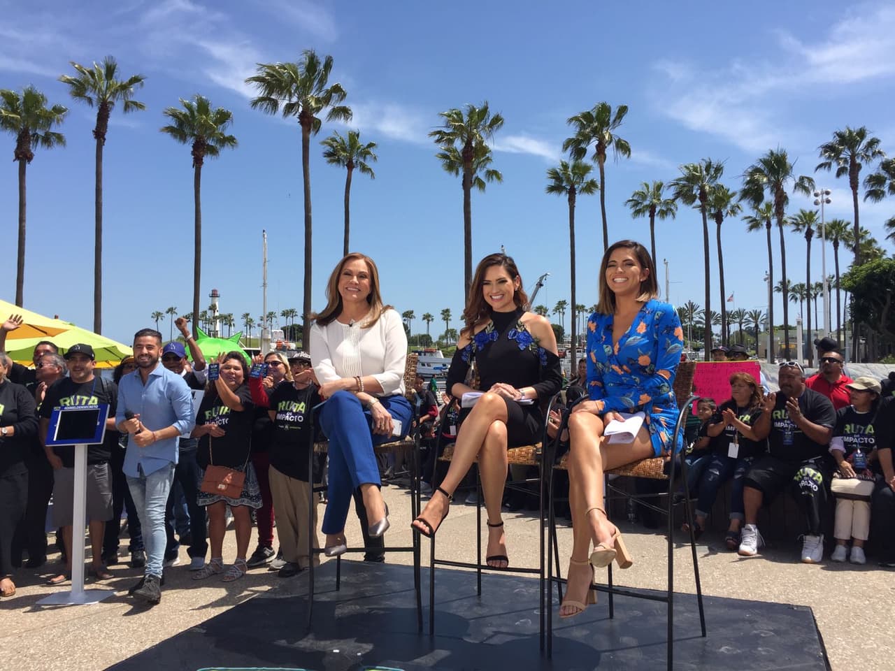 Cecilia presentó su Vida Sana desde el Acuario del Pacífico de Long Beach.