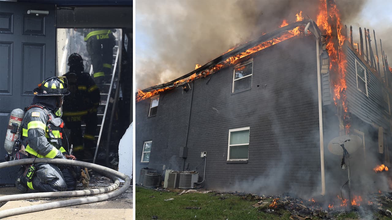 Incendio en edificio de apartamentos deja 10 desplazados