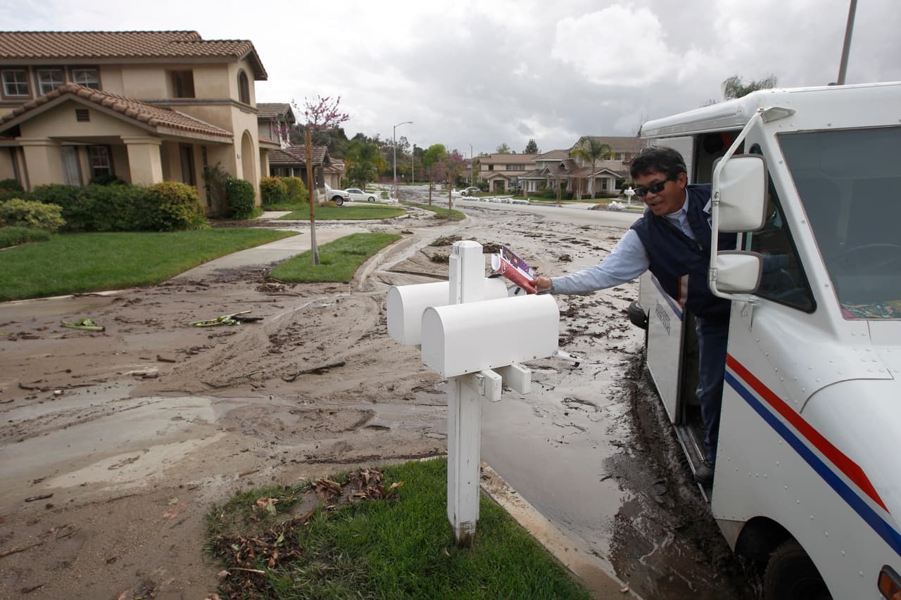 Un gran deslave afectó a la localidad de Azusa, en el condado de Los Ángeles, en marzo de 2014.