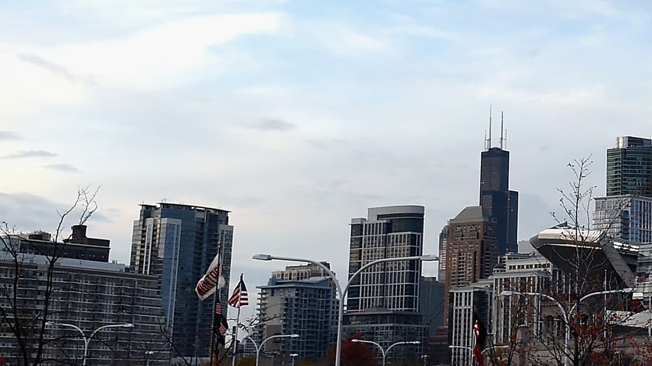Cielos nublados y una mañana mayormente seca en Chicago