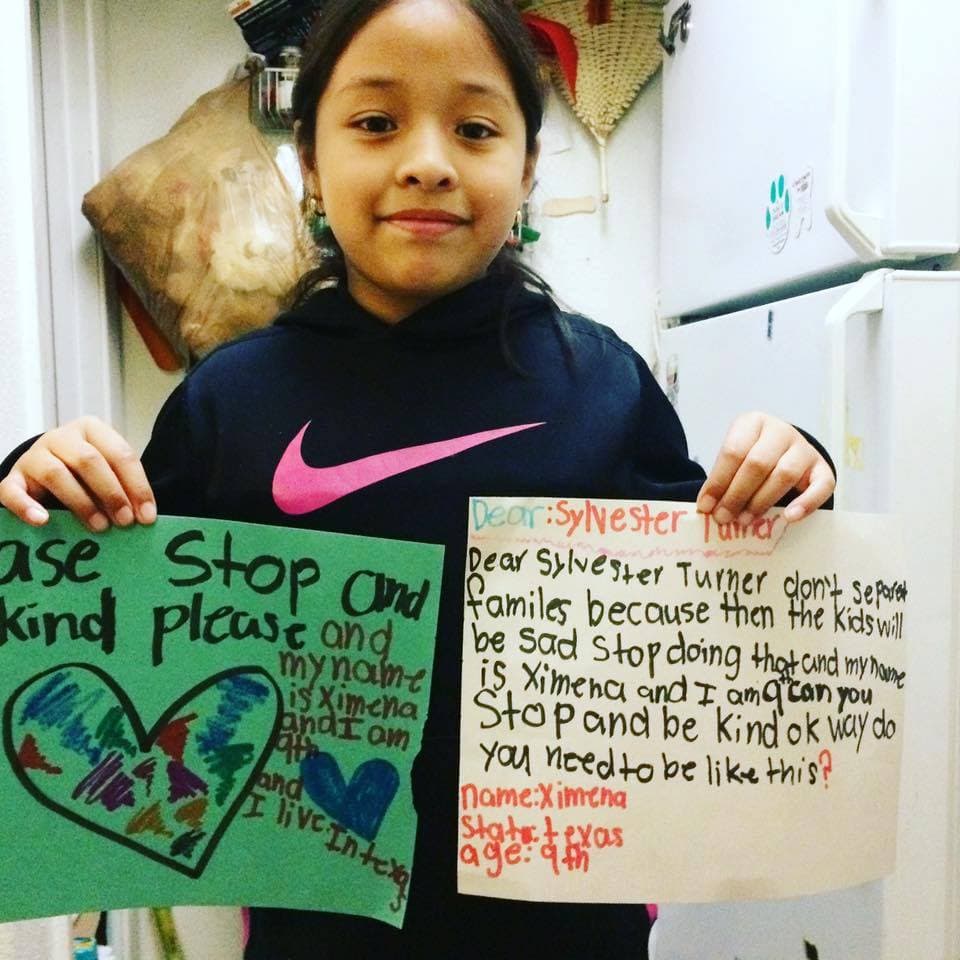 Los niños de Florida no fueron los únicos en entregar cartas a las autoridades locales. Esta es la que Ximena, una niña de 9 años, escribió a Sylvester Turner, el alcalde de Houston (Texas).