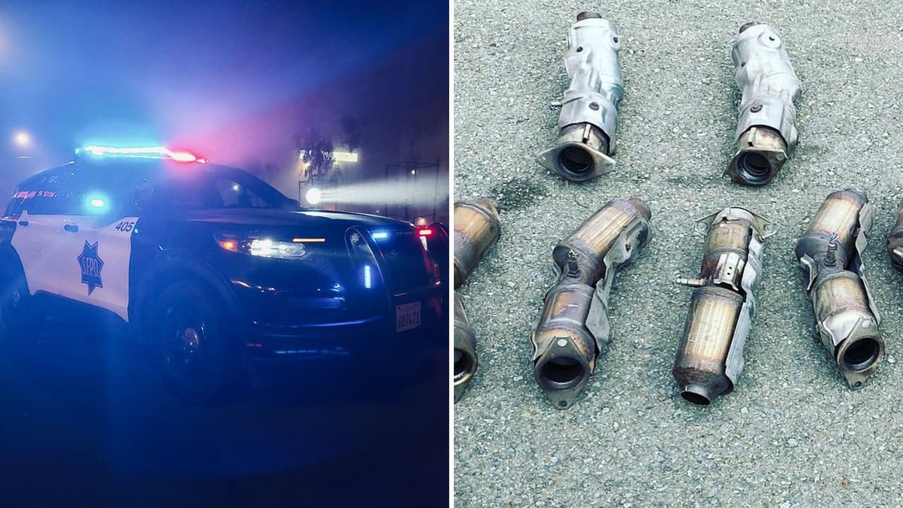 Sospechosos de robo de convertidores catalíticos lesionan a policía de San Francisco