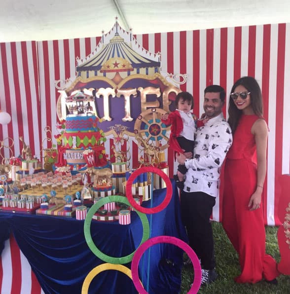 Aníbal y Ale armaron un día inolvidable para el pequeñín.