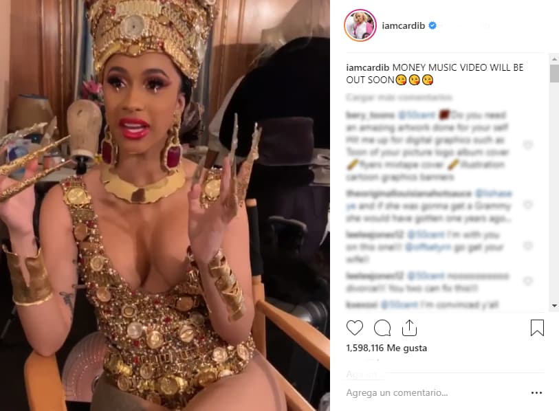 La rapera anunció en Instagram que muy pronto lanzará el videoclip del tema 'Money'.