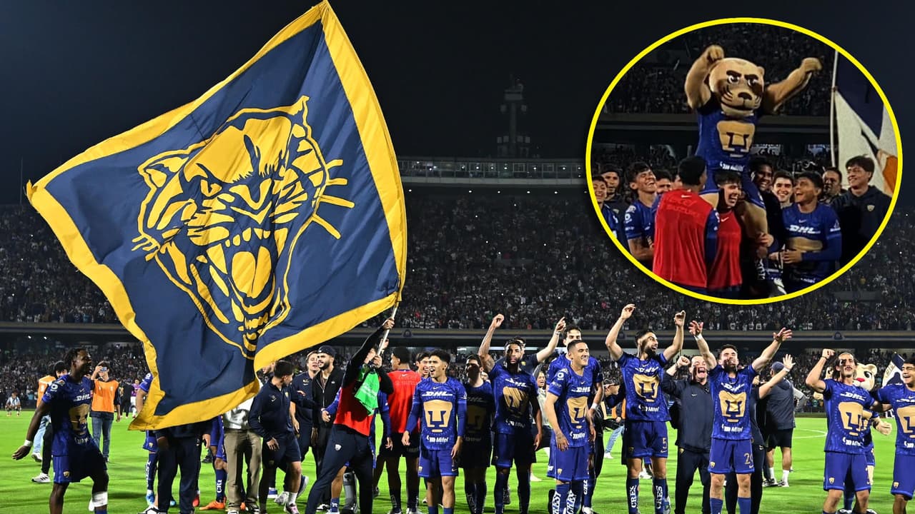 Pumas celebra pase a la final como si ya hubiera ganado el título