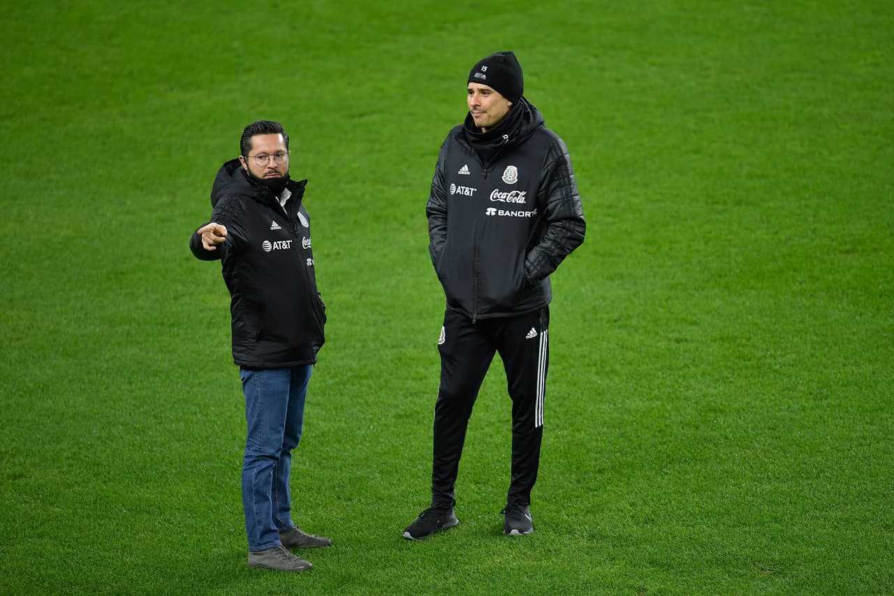 La selección mexicana se mostró lista y enfocada durante el reconociemineto del terreno de juego en Cincimnati.