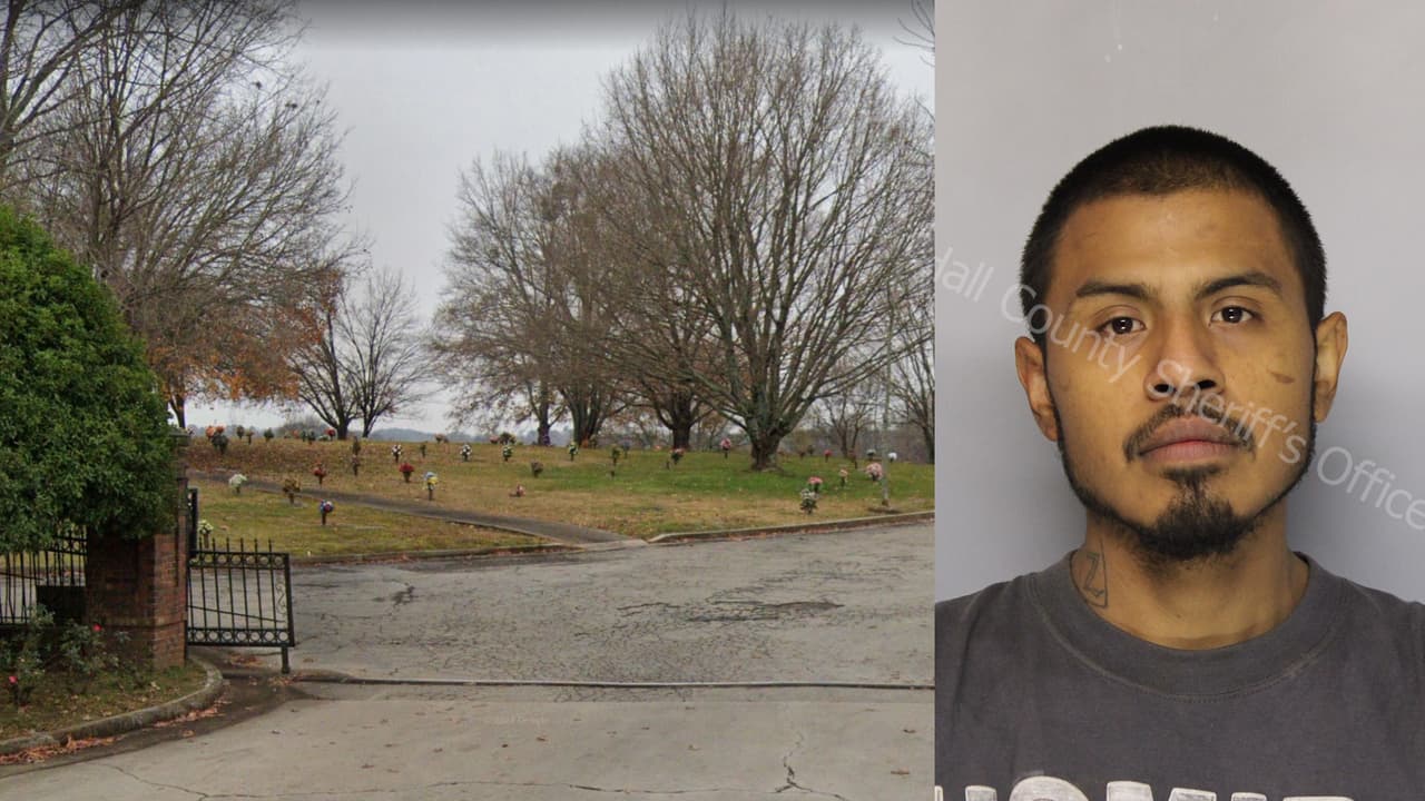 Camioneta robada lleva al arresto de un sospechoso de robar estatuas en un cementerio