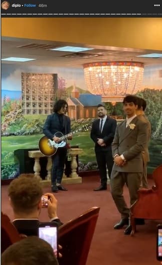 La boda fue transmitida en vivo 
<b><a href="http://www.instagram.com/diplo" target="_blank">a través del Instagram del famoso DJ Diplo</a></b>, amigo de la pareja.