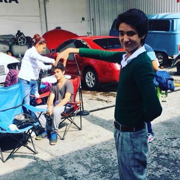 Sebastián Poza se la pasó haciendo bromas, en esta foto lo comprueba.