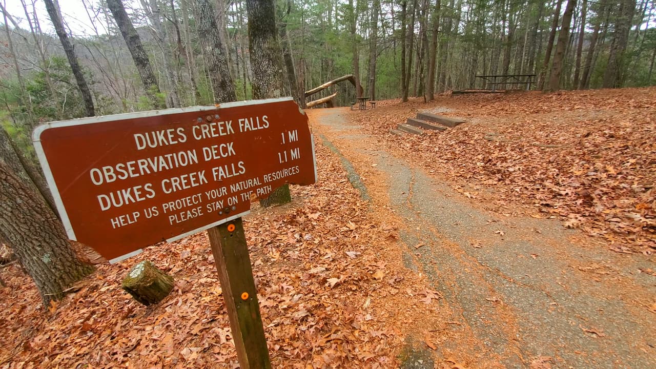 Desde este punto, comenzará un sendero de una milla que eventualmente te llevará a las cascadas.