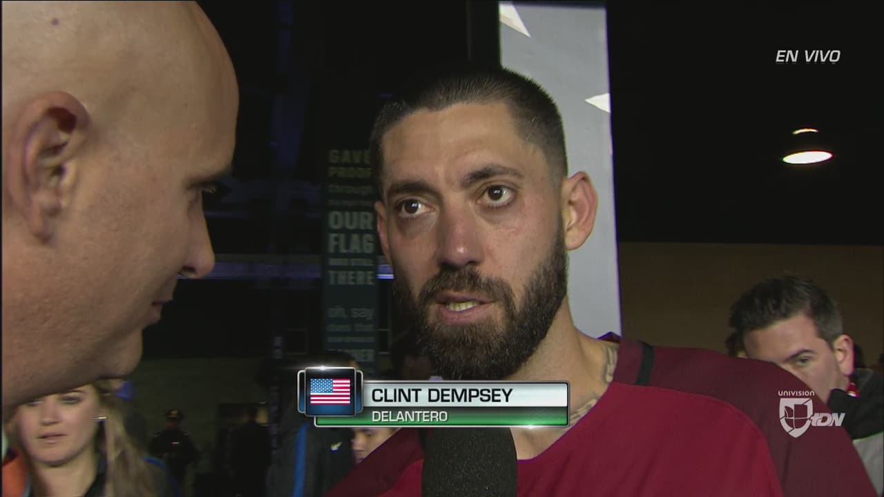 "Esperábamos una victoria pero no con tantos goles", dijo Clint Dempsey tras el 6-0