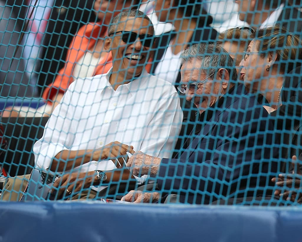 Durante todo el partido, los mandatarios conversaron y ríeron. (Foto GettyImages)
