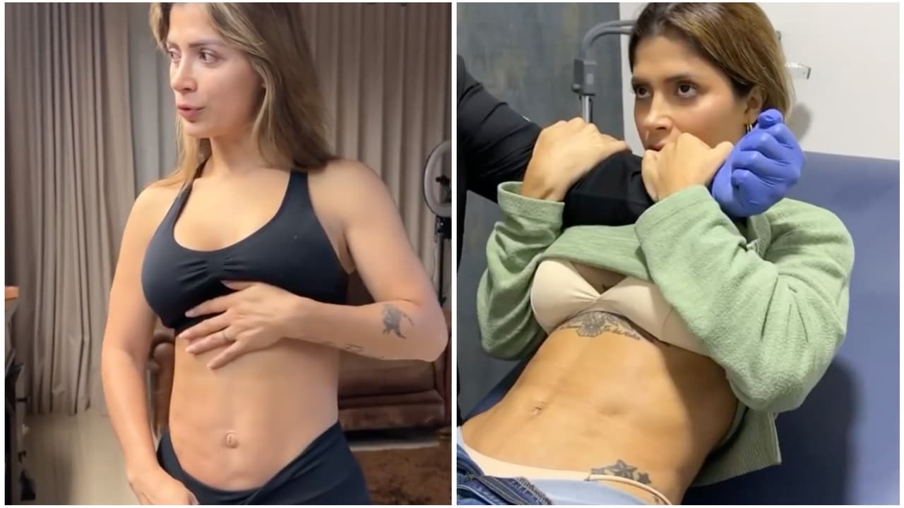 Kimberly Flores presume que su ombligo ya no se ve como un “botón”