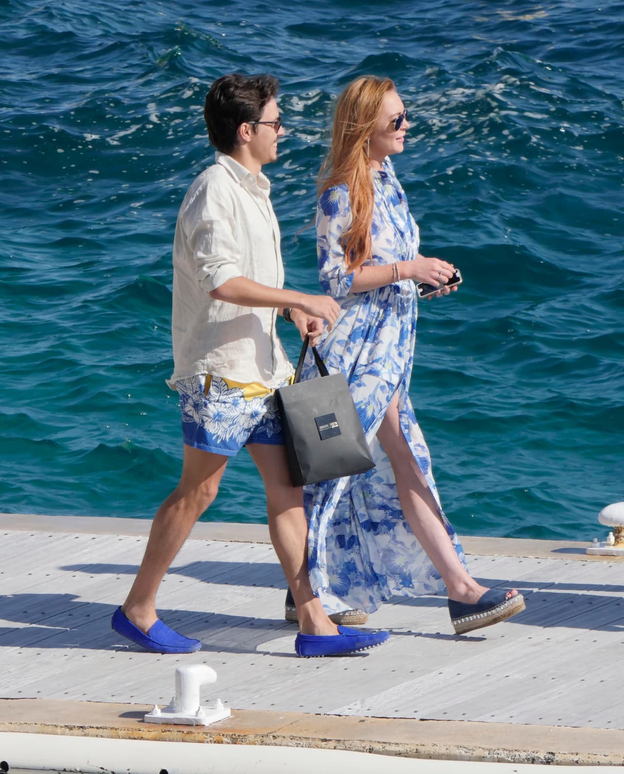 Lindsay Lohan sigue gozando de su nuevo romance.