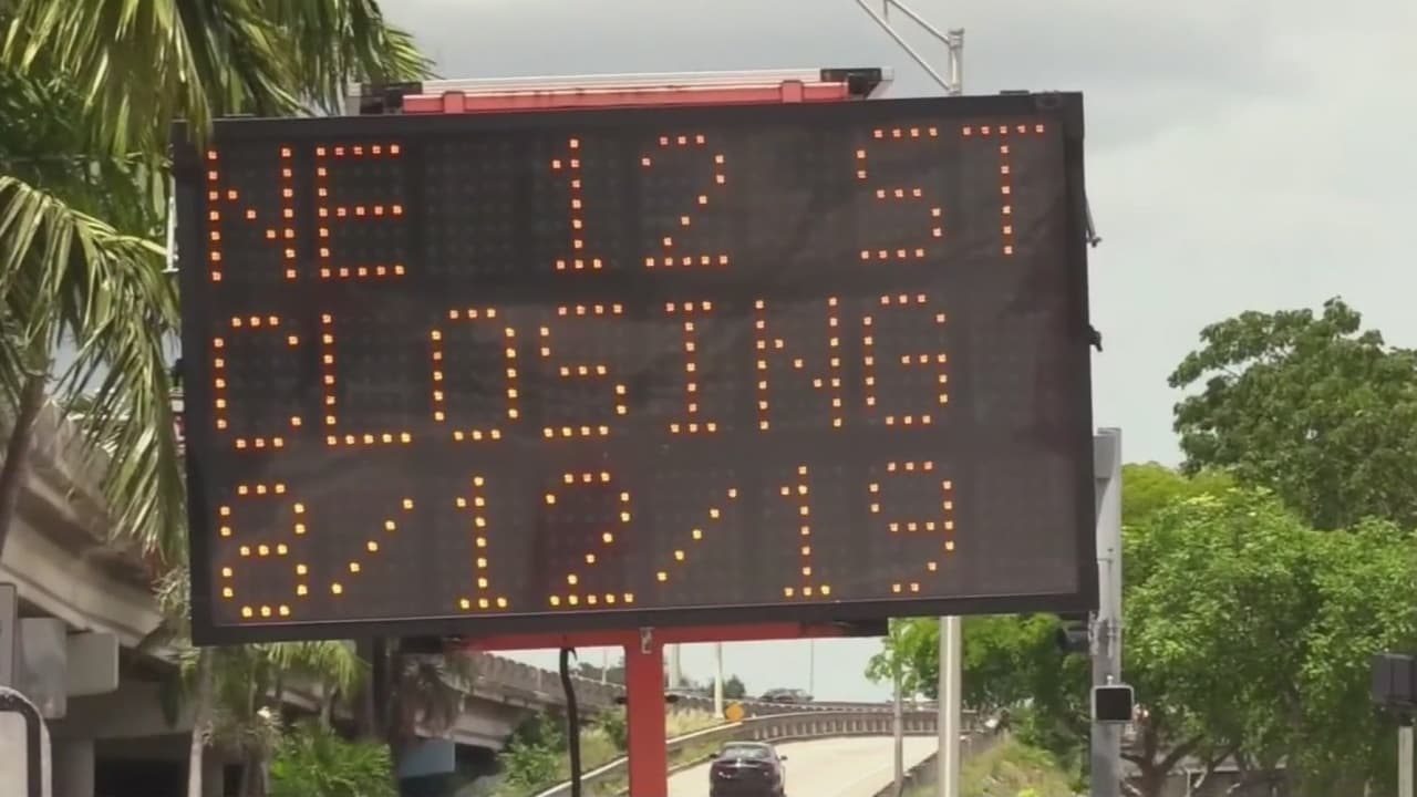 Desde este lunes cierran vías en el downtown de Miami: estas son las nuevas rutas que debe tomar