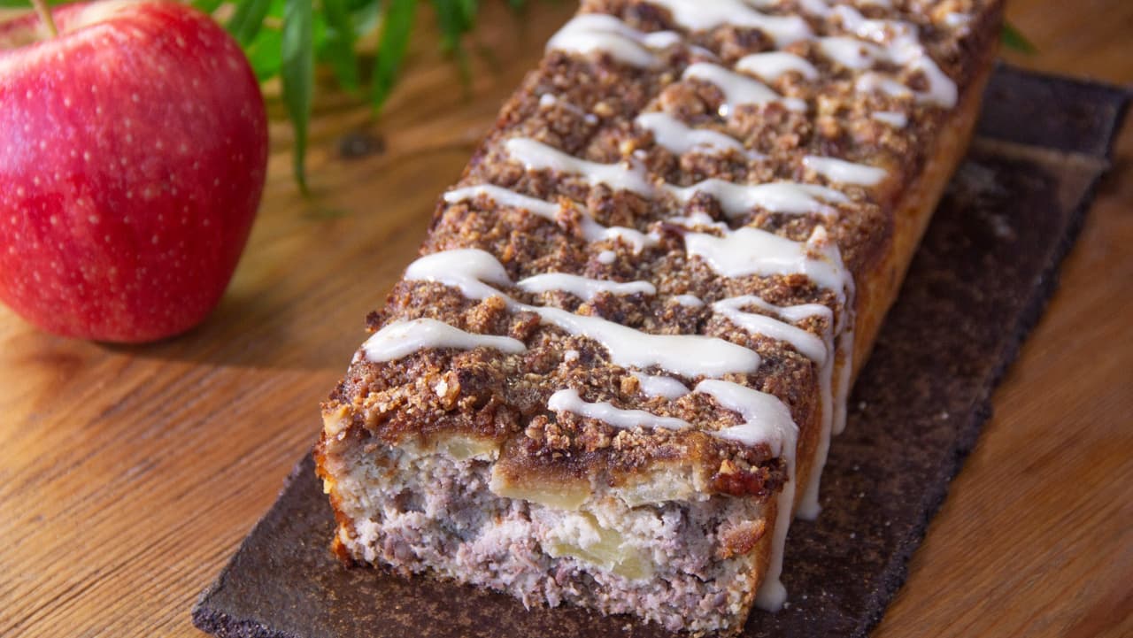 Panqué de manzana y canela sin azúcar ¡nutritivo y muy fácil de hacer!