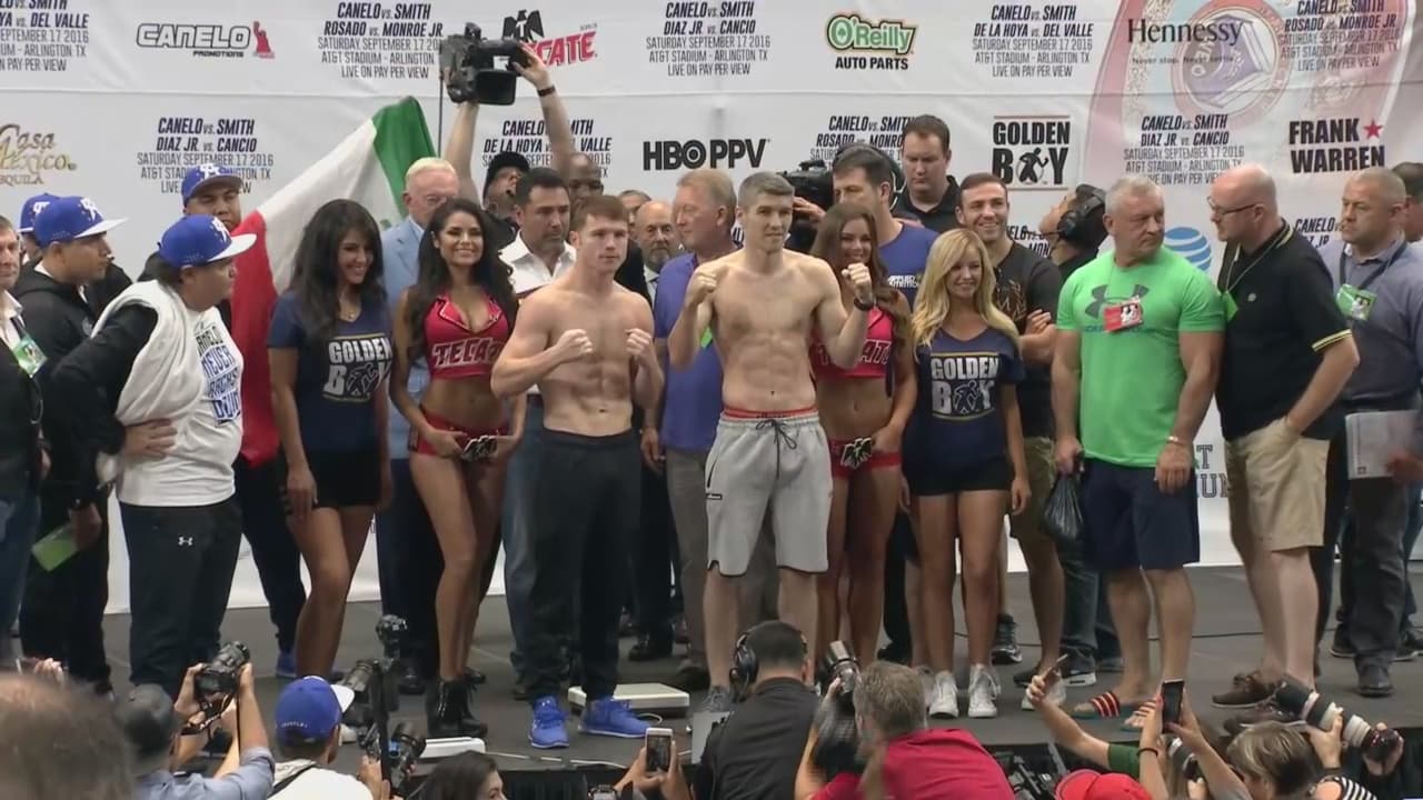 Todo listo para la pelea Canelo vs Smith