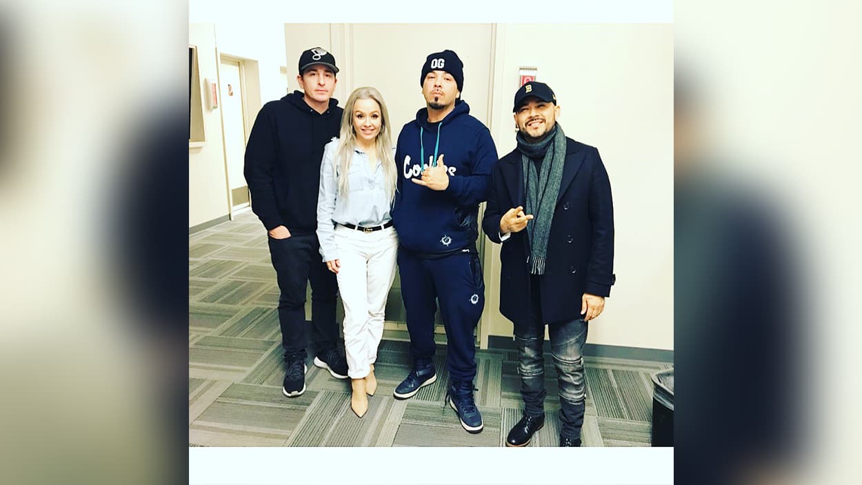 Frankie J and Baby Bash perform 'Vamonos' together for the first time in San Antonio 