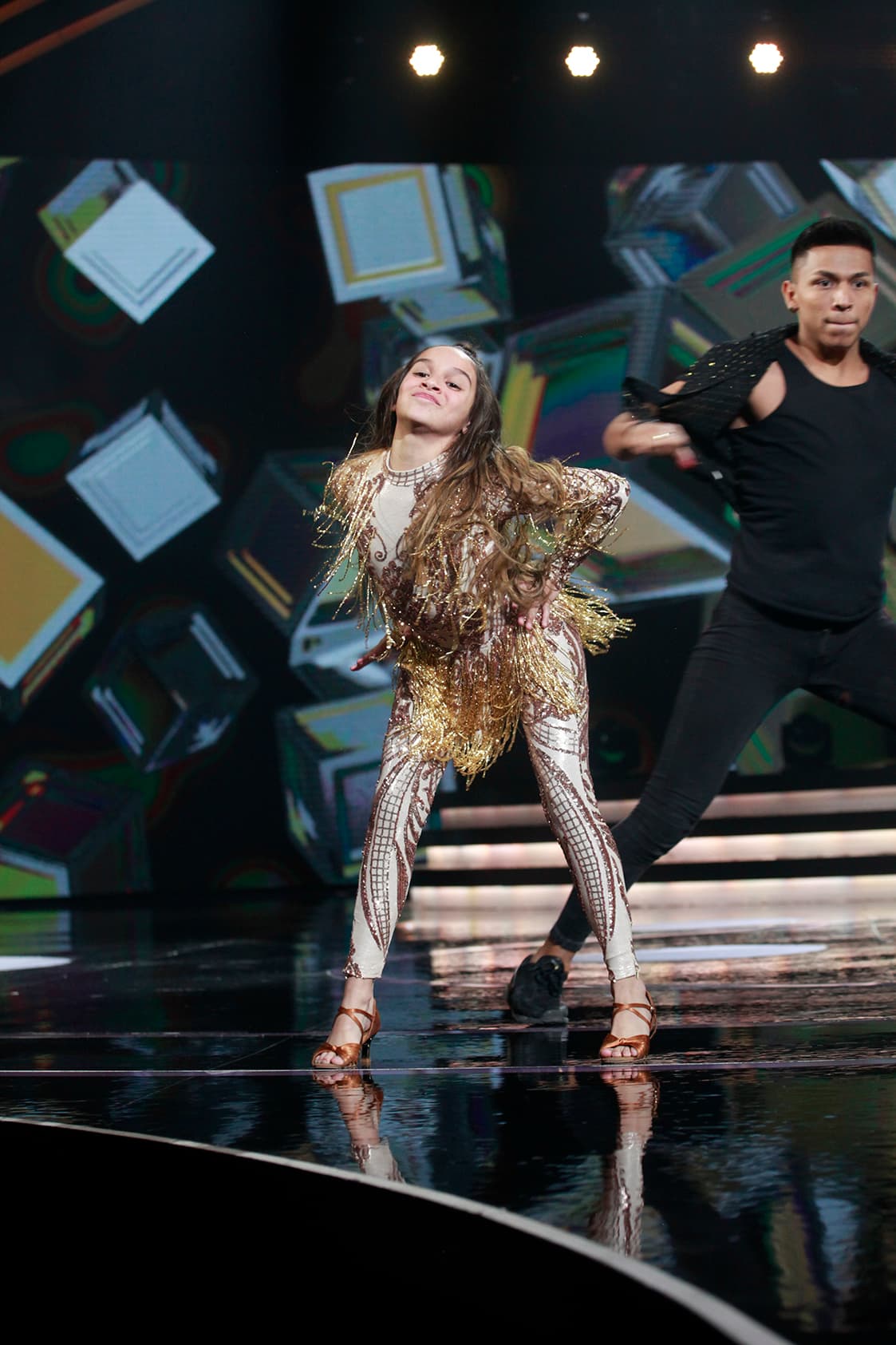 Emocionada, Verónica también le puso un 10.