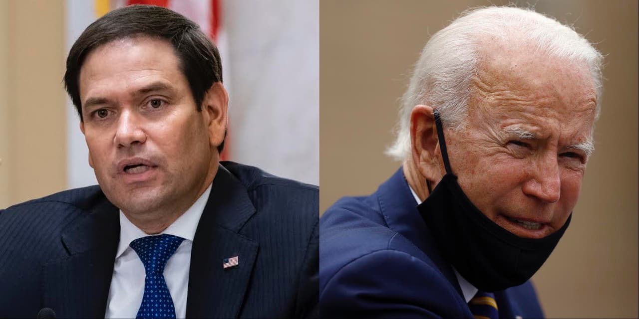 Marco Rubio sugiere que la edad puede estar afectando la memoria de Joe Biden