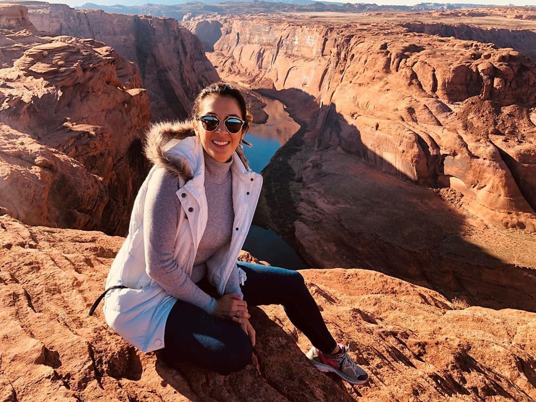 Igual que Francisca Lachapel, Maity visitó el Gran Cañón de Arizona, donde obtuvo esta bella imagen panorámica.