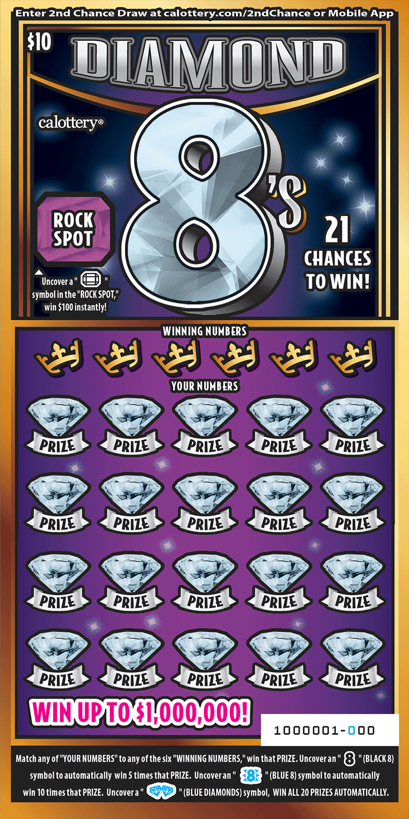 Estas son las probabilidades de ganar con un raspadito de $10 en California