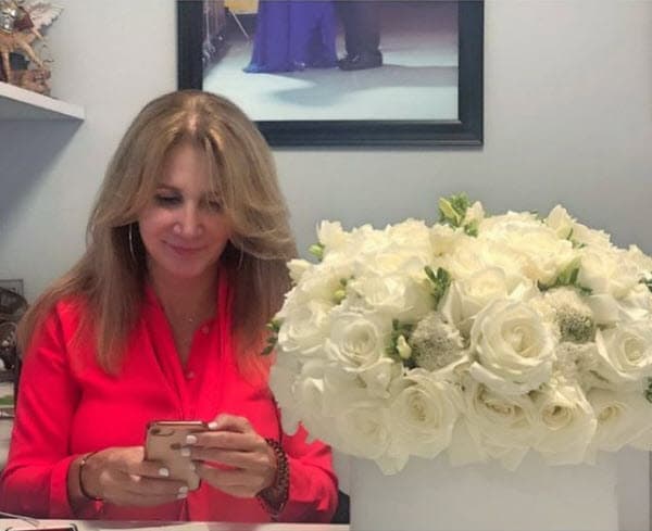 Ante tantas muestras de cariño, la productora compartió esta imagen en su cuenta de Instagram: "Agradecida".