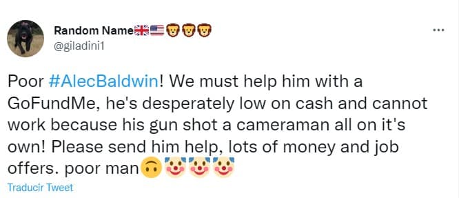 Críticas a Alec Baldwin en Twitter