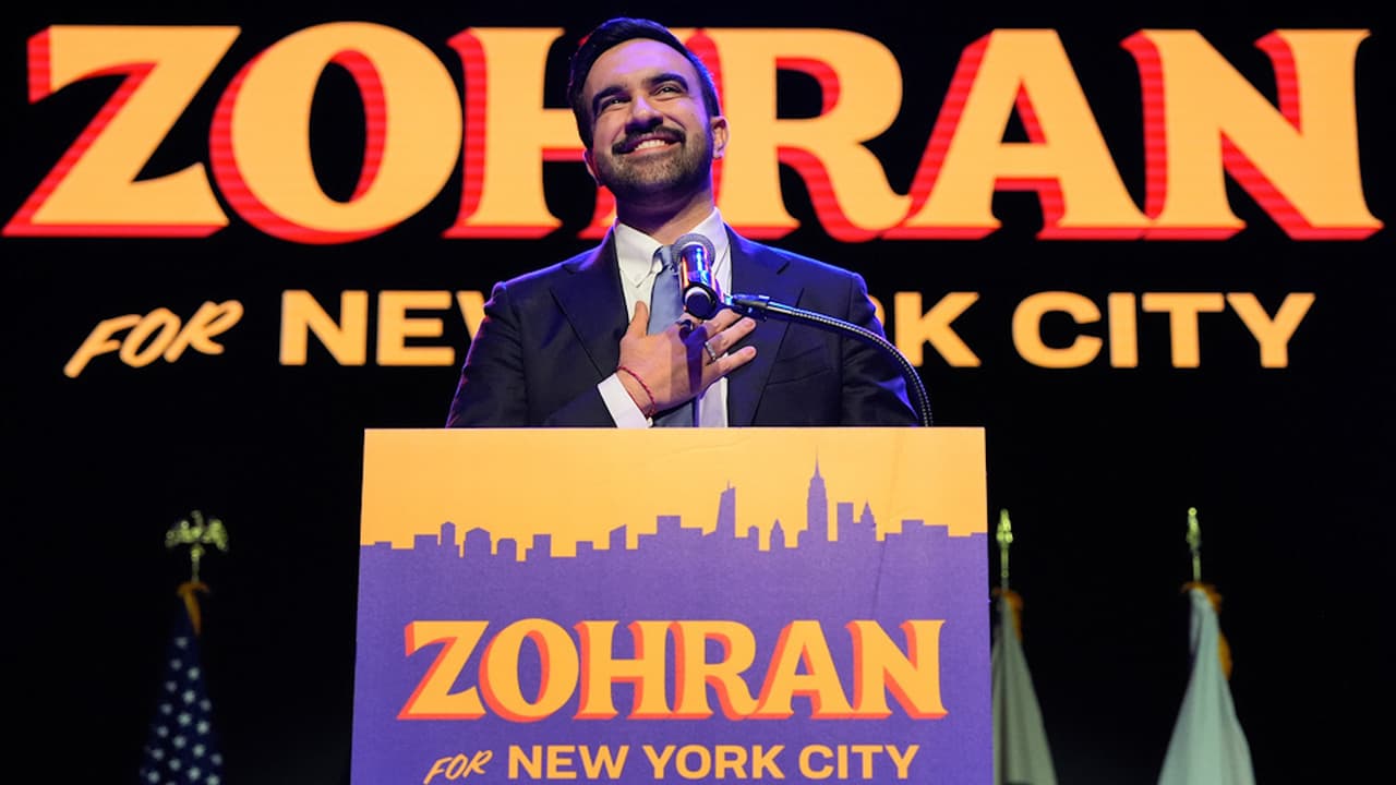Zohran Mamdani celebra su victoria en Nueva York y promete una nueva era política
