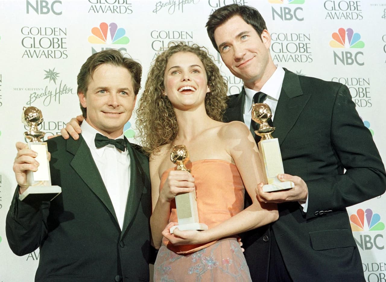 Ganadores en 1999, Michael J. Fox, Keri Russell y Dylan McDermott.