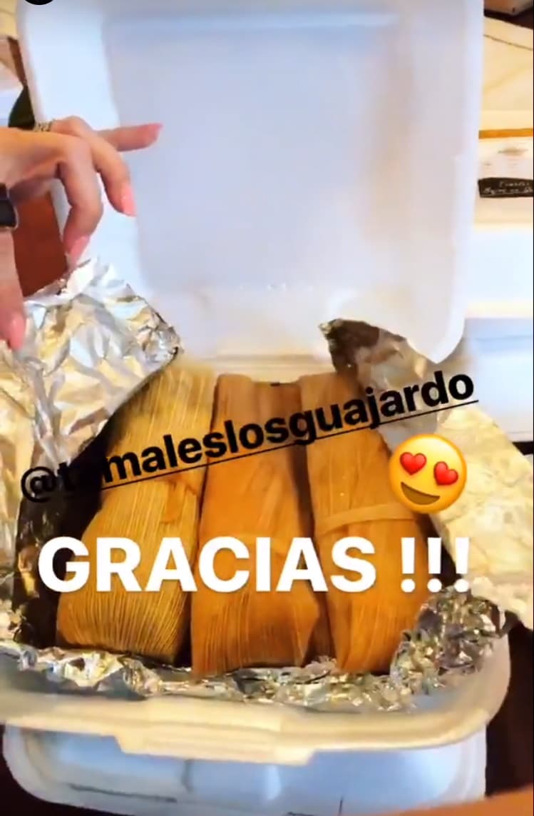 Para terminar con la lista de regalos, Villarreal compartió estos tamales bajos en grasa y bromeó con sus seguidores: "Prometo hacer mucho ejercicio para que estas delicias no hagan estragos en mi cuerpo. Ajá!"