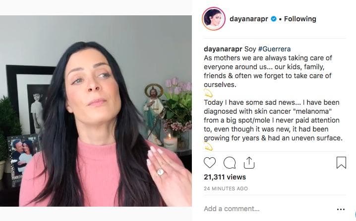 Saber que padecía melanoma (un tipo de cáncer de piel) fue un duro golpe para la ex Miss Universo y tuvo otro muy fuerte justo el día que anunció su enfermedad.