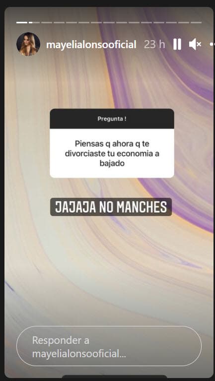 La carcajada que dio la empresaria como respuesta fue contundente ante el cuestionamiento. 
<br>